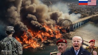 Today, THE CRIMEA BRIDGE WAS DESTROYED FOREVER! A combined attack by Russia and Iran ended its exis