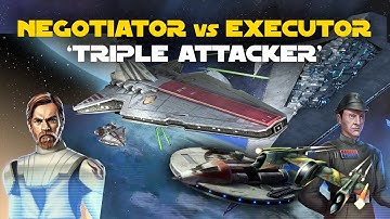 Negotiator vs Executor (Triple Attackers) 7* Punishing One P1 PO HT RC XB Counter | SWGOH