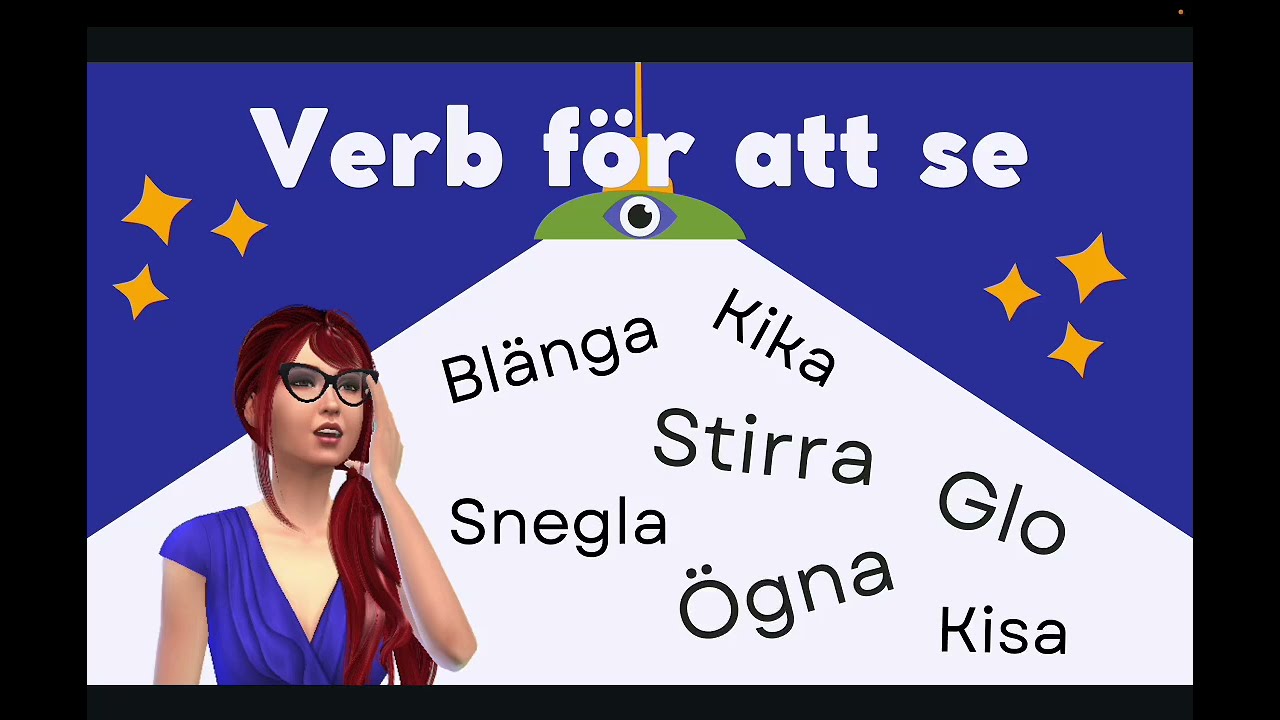 VERB SOM BETYDER SER ELLER TITTAR