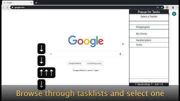 Popup for Tasks - Chrome Extension - Demo Video