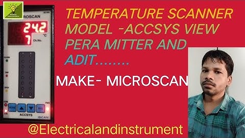 TEMPERATURE SCANNER MAKE MICROSCAN MODEL ACCSYS VIEW PERA.(@Electricalandinstrument
