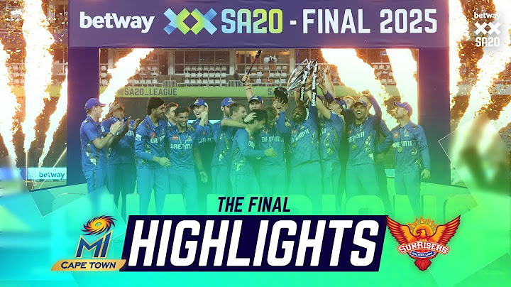 MI Cape Town v Sunrisers Eastern Cape | Match 34th The Final Highlights | Betway SA20