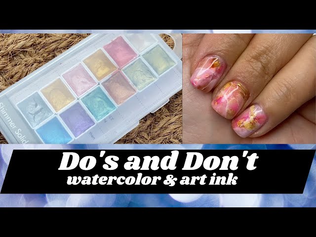 Solid Shimmer Nail Watercolor Palette