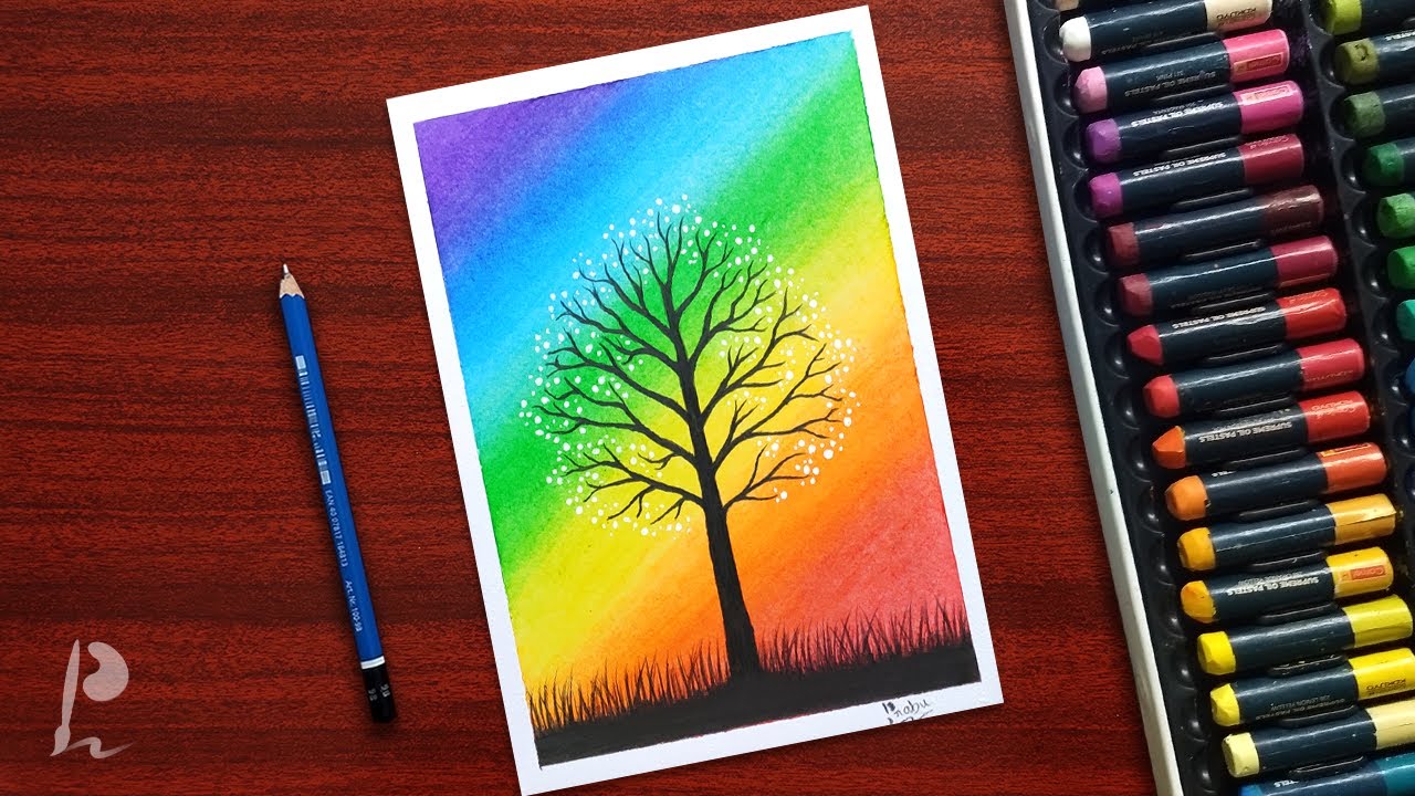 Rainbow Tree/Easy Painting For Kids/Acrylic Painting For Kids