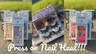 PRESS ON NAIL HAUL!! | Toenails | Pedicure Edition | Impress brand
