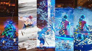 Demon Slayer Hinokami Chronicles 2  All Water Breathing Forms 1st  10th 4k 60fps