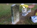 How to Clean Veteran Headstones Using D/2 Biological Solution