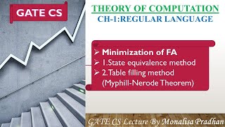 Ch-1.35 : Minimization of FA| TOC Lecture for GATE CSE