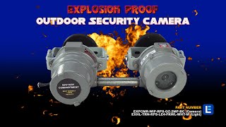 Explosion Proof Outdoor Security Camera with Explosion Proof Rechargeable White Forklift LED