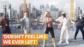 Watch as S Club 7 'bust moves' on top of O2 ahead of 2027 tour