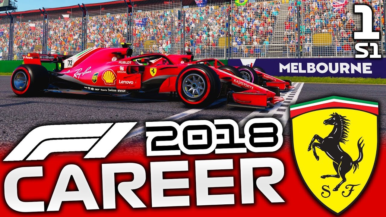 F1 2018 FERRARI CAREER 1 STARTING LAST Australia YouTube
