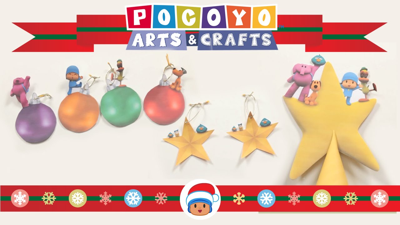 🎅POCOYO em PORTUGUÊS do BRASIL📏: Arts & Crafts - Decore a árvore de Natal | DESENHOS ANIMADOS