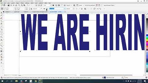 Corel Draw Tips & Tricks Text to the MAX in size