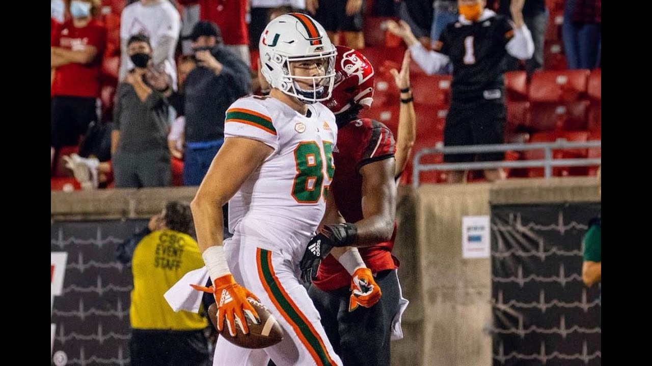 Will Mallory Miami Hurricanes TE 2020 - 21 Highlights