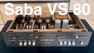 Saba VS 80 Stereo Amplifier Demo