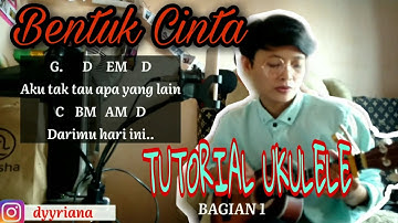 Tutorial Ukulele ECLAT - Bentuk Cinta |MUDAH DAN GAMPANG|