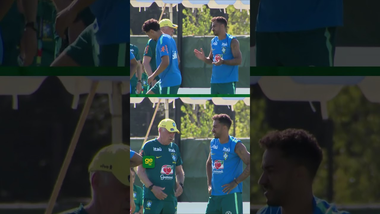 ANCELOTTI TROCA IDEIA COM DANILO NO TREINO | #shorts