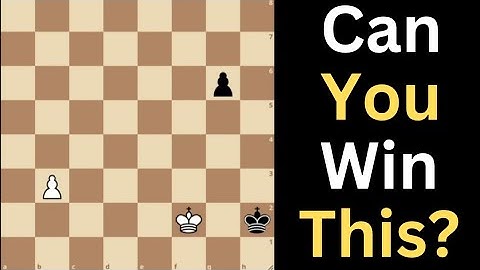 An interesting king and pawn endgame chess puzzle.