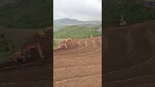#hill farming #excavators #trendingshort #truck #motarfeeld