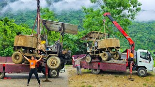 GENIUS GIRL: Control The Crane To Help The Concrete Mixer Truck Move To The Job Site