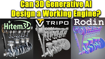 Can Generative AI Design a Working Engine? A Tripo, Hitem & Rodin 3D Challenge
