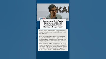 Balasan Menohok Rocky Gerung seusai Dikritik Purbaya Yudhi, Sebut Peran Menkeu sebagai 