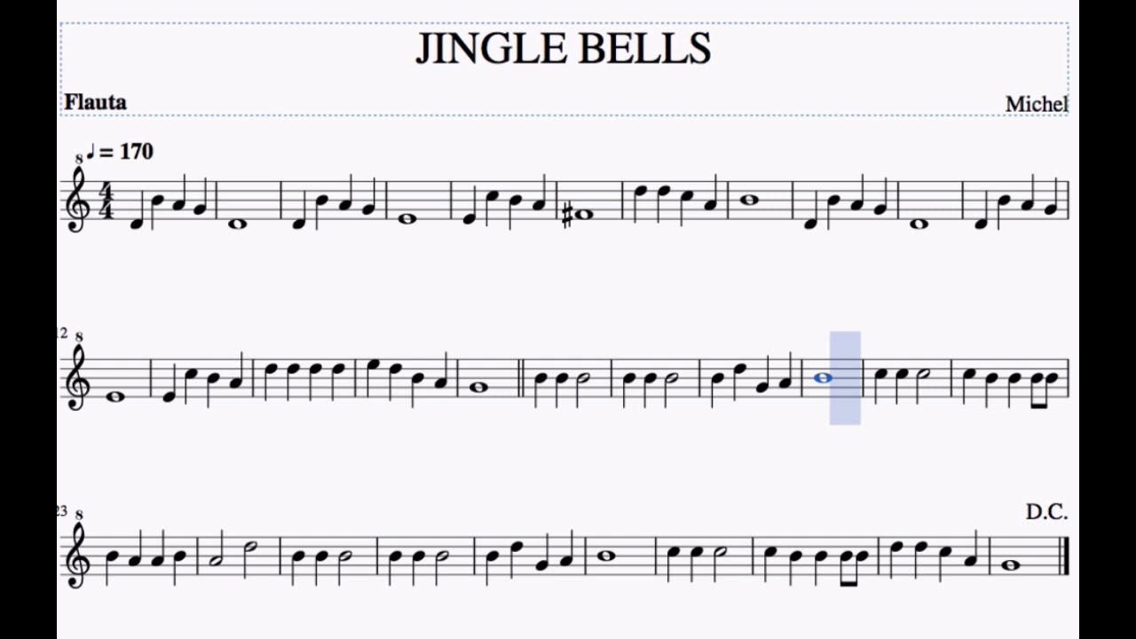 JINGLE BELLS flauta YouTube