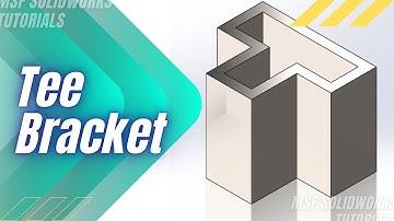 SolidWorks 2025 Tutorial for Beginners #7 | Tee Bracket in SolidWorks-آموزش سالیدورکس