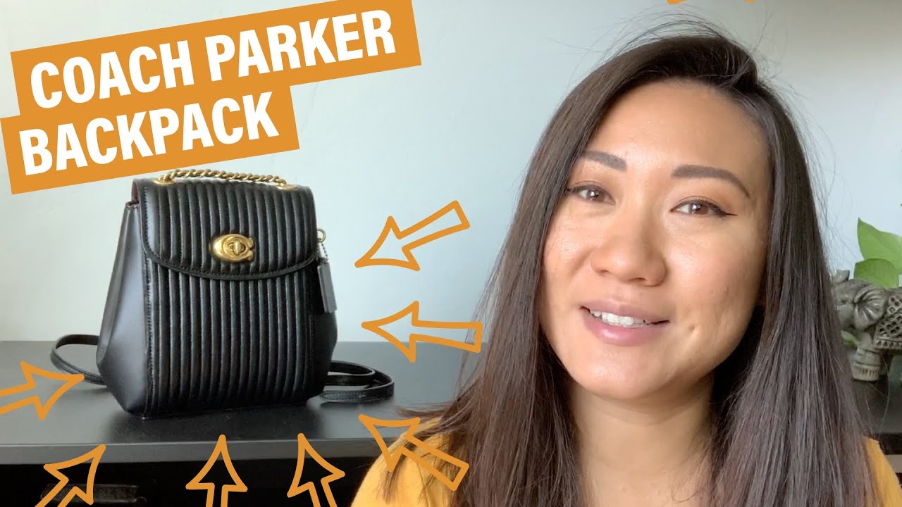 Coach Parker Convertible Backpack 16 w/ Quilting In-depth Review ASMR ...