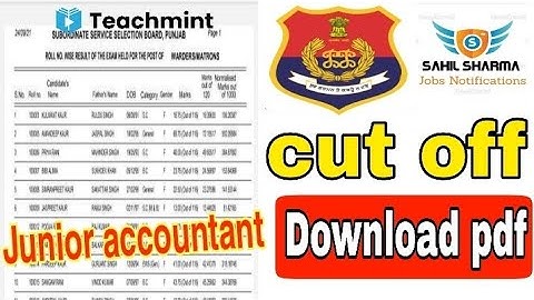 Rvunl junior accountant result 2021| jvvnl junior accountant result date 2021| rvunl,jvvnl#teachmint