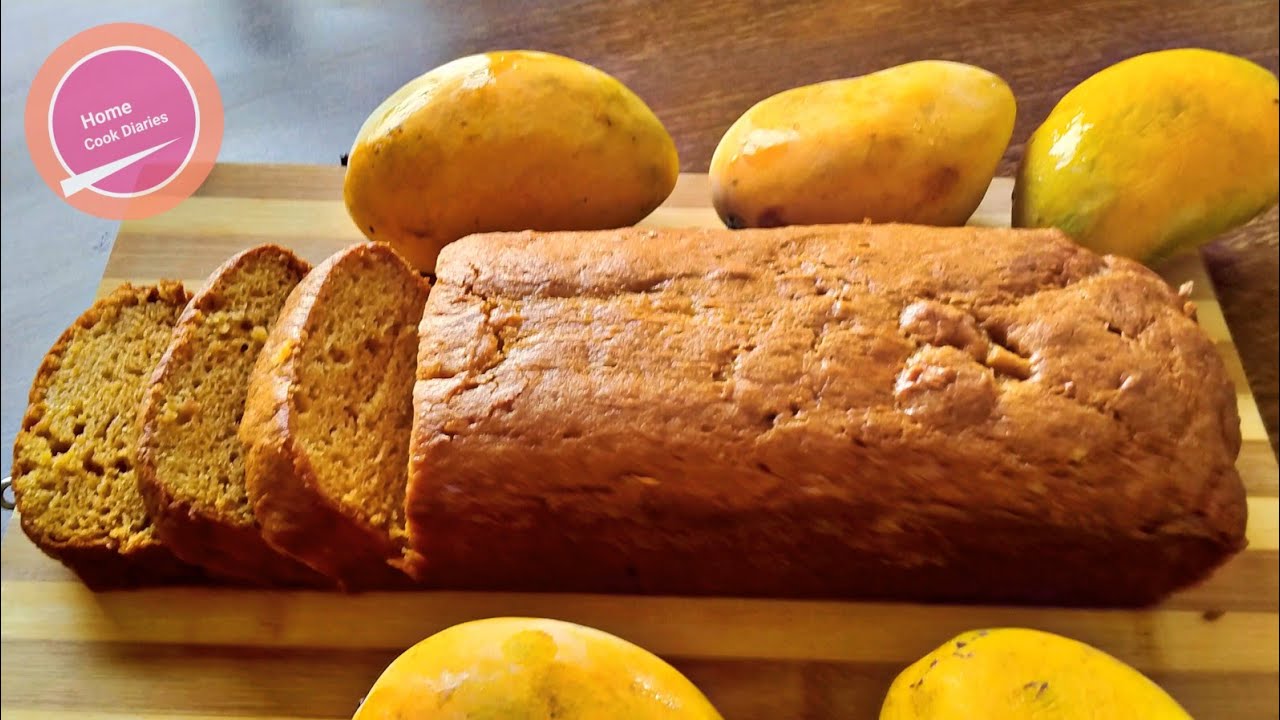 Mango Pound Cake Recipe by Home Cook Diaries