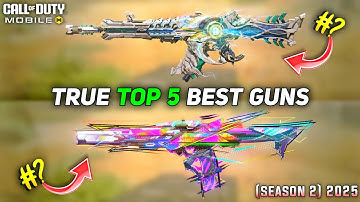 True Top 5 best Guns in Cod Mobile Season 2 (2025) #codm