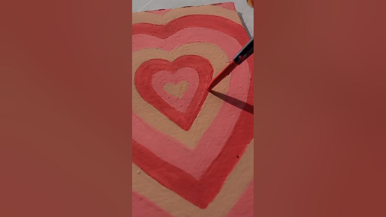 💕💖heart art drawing shortvideo painting artwork painting YouTube