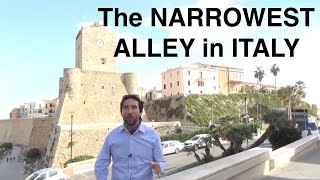 SECRET MOLISE: I SQUEEZED through the NARROWEST ALLEY in Termoli, ITALY!