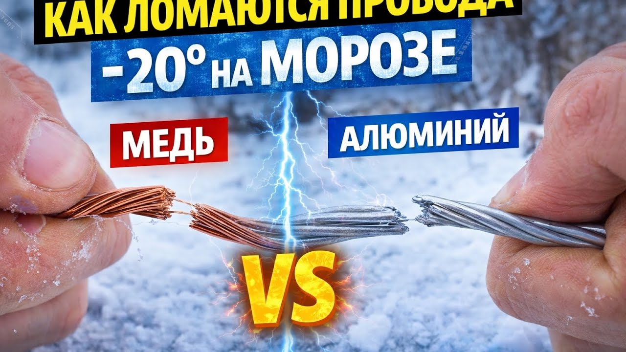 Почему провода ломаются зимой? Проверяю медь и алюминий