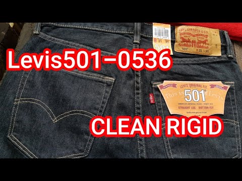 levi's 501 clean rigid