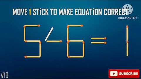 Move only 1 stick to make equation 1-2=7 correct, Matchstick puzzle ✔✔