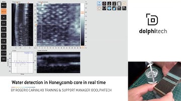 dolphicam2 real time water ingress detection on Honeycomb core.