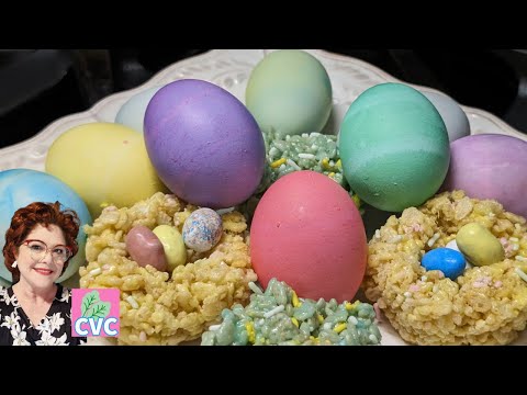 Learn how to make Easter Rice Krispie treats and discover new ways to color Easter eggs