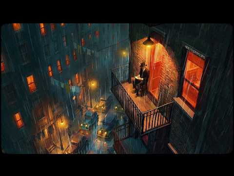 you're a lone detective on a rainy night atop L.A. | 2 hours of vintage jazz noir to relax