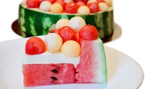 Торт из арбуза и дыни. Как приготовить летний торт. Кулинарный креатив Торт из арбуза и дыни. Как приготовить летний торт. Кулинарный креатив