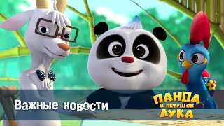 Панда 🐼 И Петушок Лука - Эпизод 14.Важные Новости - Премьера Мультфильма