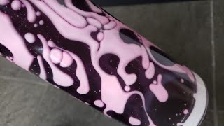 Wow! Reverse flow lava lamp tumbler tutorial | So cool and funky! Halloween blood drip tumbler