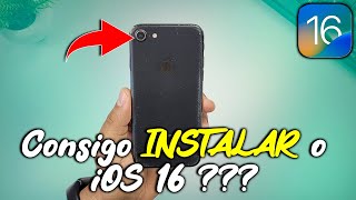 É possível INSTALAR o iOS 16 em modelos como o iPhone 7 / 7 Plus? Olha só isso! screenshot 5