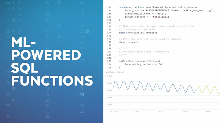 Snowflake ML Powered Functions: Forecasting, Anomaly Detection, Contribution Explorer