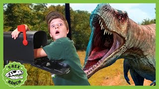 Mystery Letter and T-Rex Battle! T-Rex Ranch Dinosaur Videos