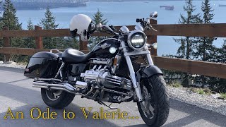 An ode to Valerie and a sign that I am still alive ;) Honda Valkyrie ride on a cold February day...