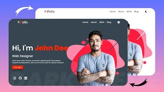 How to Create an Animated Portfolio Website using HTML, CSS, and JavaScript. #CodeLikeMaster