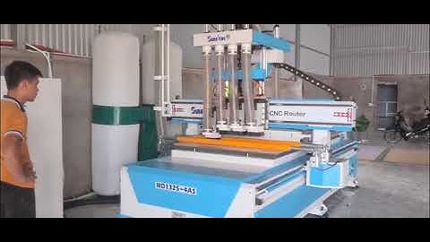 Máy cnc 4 đầu độc lập Suba cnc