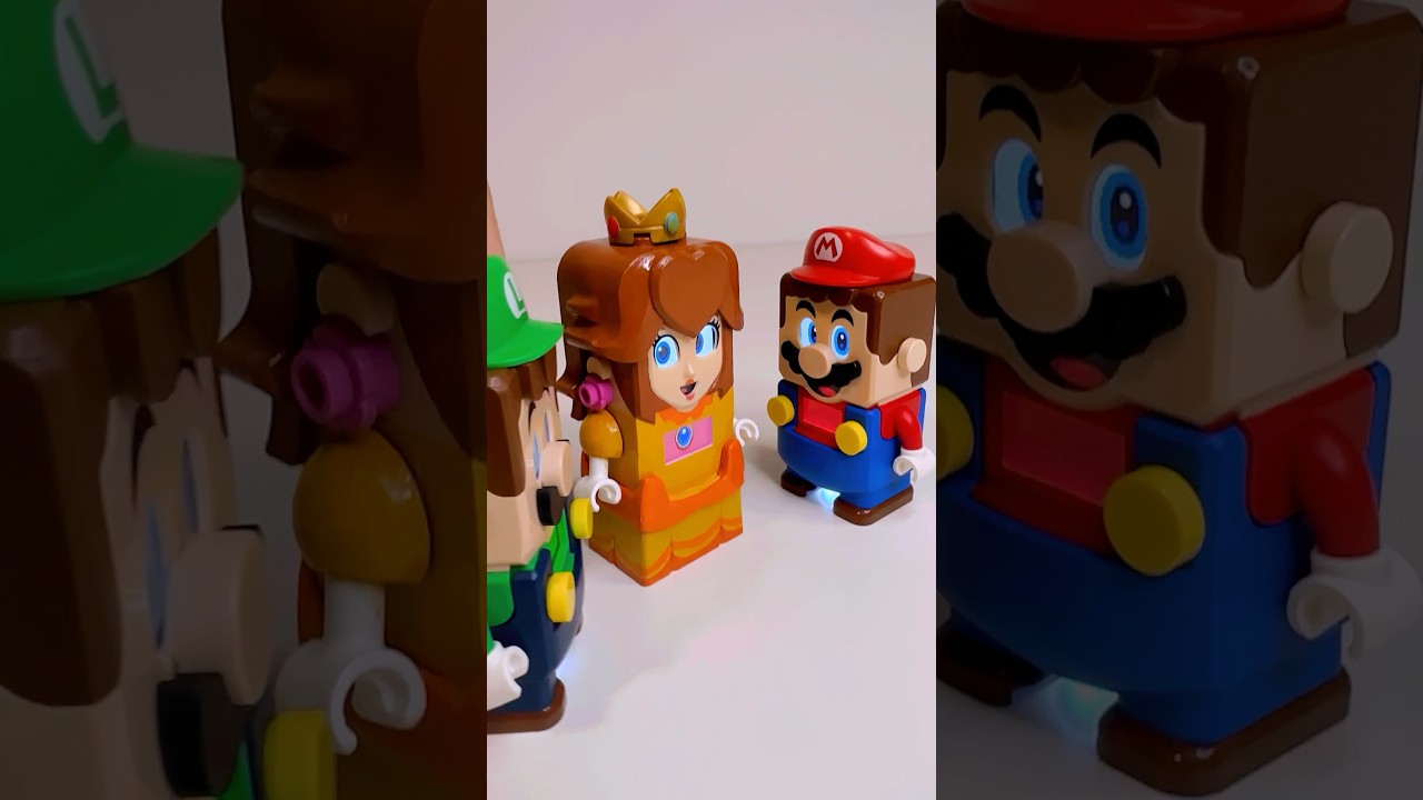 Lego Luigi is Jealous of Lego Mario and Princess Daisy legoluigi 